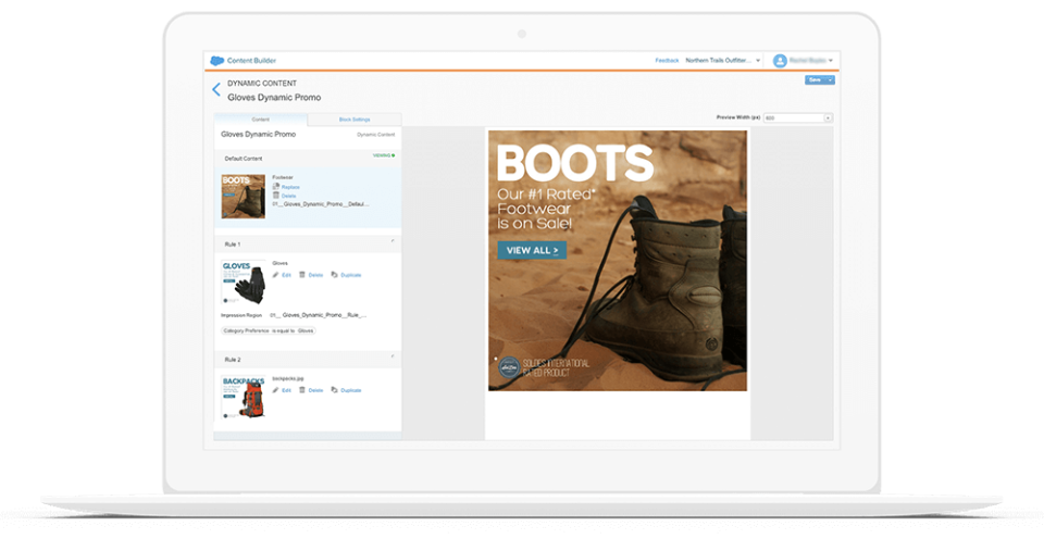 screenshot of Salesforce Marketing Cloud